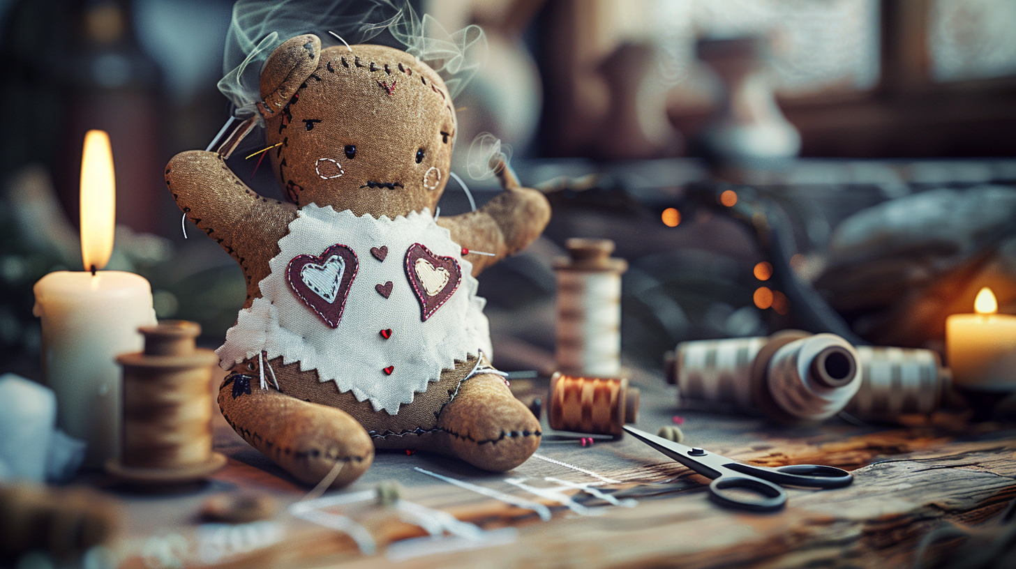 Ein Einblick in die Nadelkissen Voodoo Werkstatt